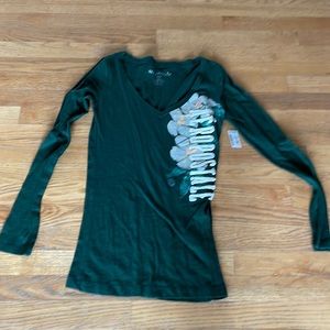 Green, long sleeve Aeropostale shirt NWT, size M